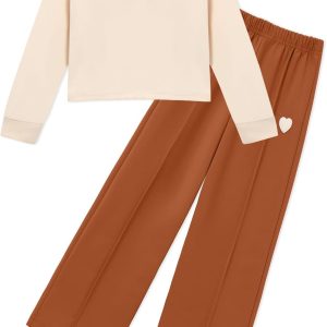 WESIDOM Toddler Fashion Top+Pants 2Pcs Little Girls Clothes