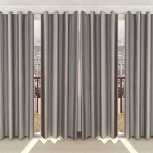 Loof Klapper 7 ft Door Polyester Semi Transparent Curtain